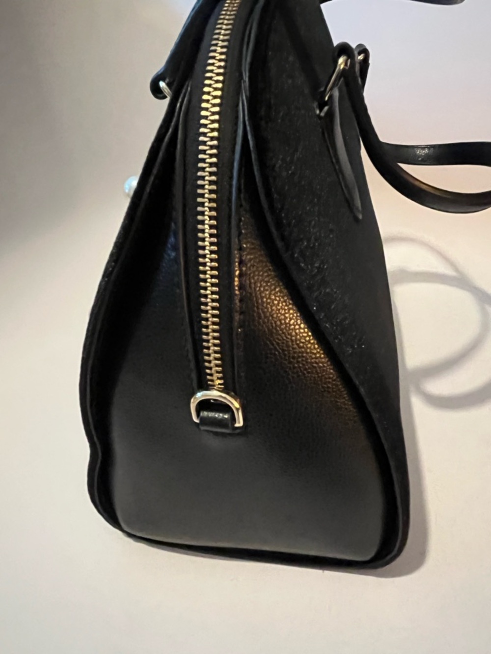kate spade Black Pearl-Accent Velvet Satchel - Picture 5 of 7